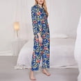 thumbnail image 3 of Sikiie Cute Popcorn Women's Long-Sleeve Shirt and Full-Length Bottom Pajama Set (s-xxl)-X-Large, 3 of 7