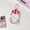 Purple, variant on 3 Inch Kpop Photocard Holder Cute Strawberry Cake Heart Card Protector Portable Bag Pendant Backpack Decor Keychain Card Sleeve