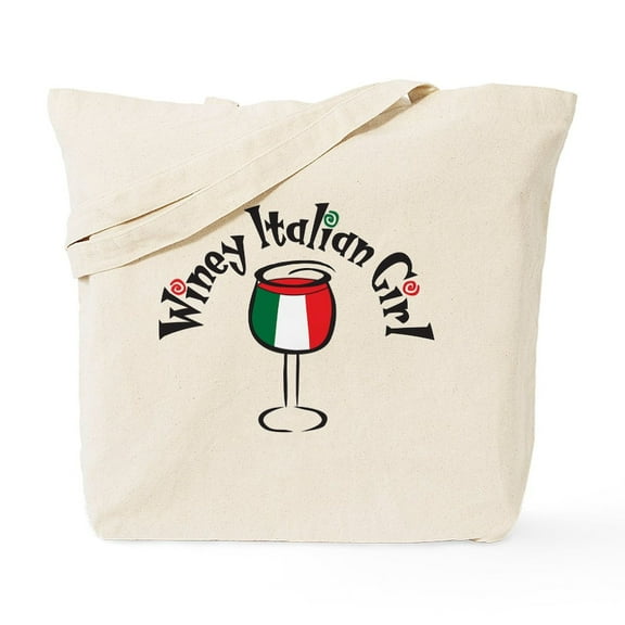 CafePress - Winey Italian Girl Tote Bag - Unisex Canvas Tote Bag, Beige, 1-Piece