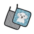 thumbnail image 2 of Carolines Treasures BB1642PTHD Snowflake Maltese Pair of Pot Holders , 7.5HX7.5W, multicolor, 2 of 3