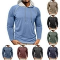 thumbnail image 5 of Diufon Men's Hoodies Casual Long Sleeve Pullover Lightweight Hooded Sweatshirts Drawstring Sports Tops, 5 of 8