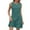 Green, variant on Axiiglly Summer Dresses for Women Crew Neck Mini Dress Sleeveless Solid Color Flowy Dress Boho Vacation Tank Dresses Ruched Casual Beach Dress