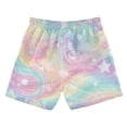 thumbnail image 2 of Kids' Beach Pants Comfortable Swim Trunks Cute Pastel Rainbow Background Shorts for Pool Vacation and Lounge Wear 2T, 2 of 8