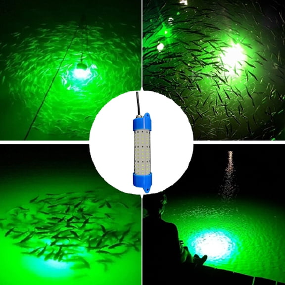 LIKSEA Underwater LED Fishing Light 12V 50W 7,800 Lumen Green