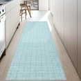 thumbnail image 1 of Garvee 4'x6' Modern Plaid Area Rug Abstract Rugs for Living Room, Washable Rug Non-Slip Low Pile Accent Carpet for Bedroom Home Office, Light Blue, 1 of 7