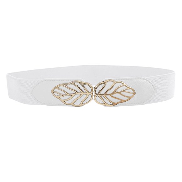 ZJXFGS Belts for Women Elastic Belts for Women Womens Belts Stretch Belt Women Stretchy Belt for Women Ladies Belts for Dresses White One Size