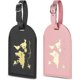 thumbnail image 1 of Paquete de 2 etiquetas de equipaje, etiquetas de equipaje con etiqueta de dirección, placa de nombre de cuero, bolsos de traje, etiqueta de identificación, accesorios de viaje para hombres casados,, 1 of 6