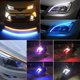 thumbnail image 3 of Tira De Faros LED De Colores Impermeables DRL Flexible Blanco Señal De Giro Amarillo Luces De Flujo De Freno 12v, 3 of 4