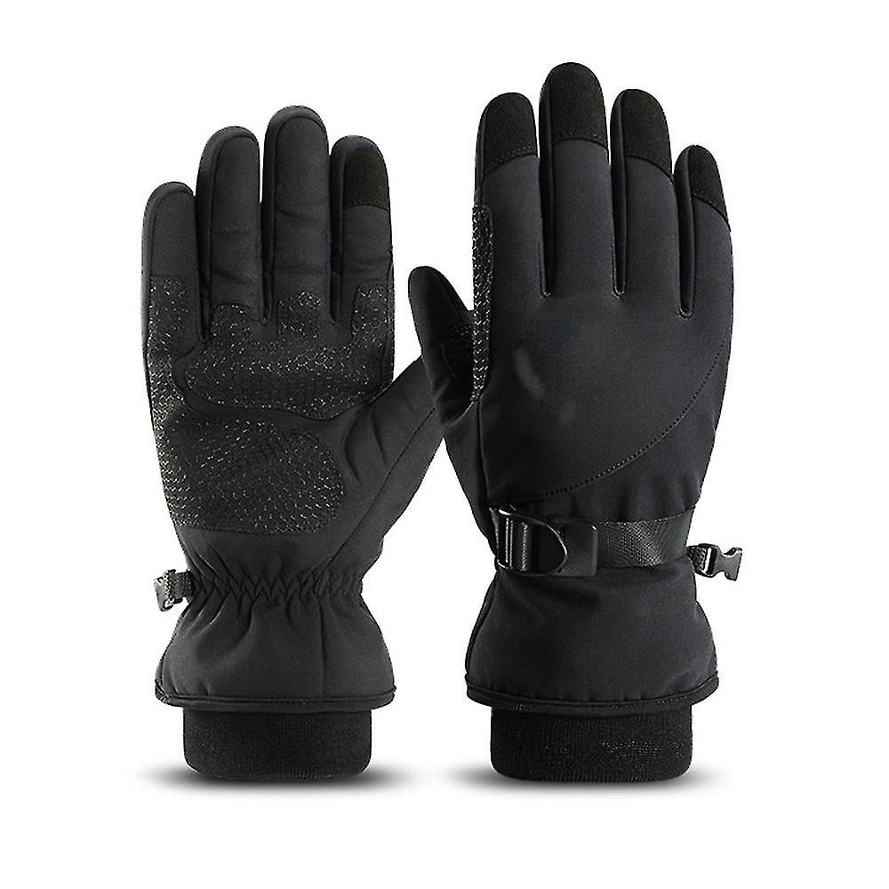 Gants De Neige De Ski Hiver Chaud Thinsulate Ecran Tactile Impermeable A L eau Coupe Vent Exterieur Noir Walmart