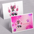 thumbnail image 3 of Faith Love Hope Schnauzer Breast Cancer Awareness Survivor 7x5in Folded Greeting Card Miniature Schnauzer Dog Lover Single Note Card with Envelope - 02017, 3 of 5