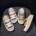 thumbnail image 2 of Langgg Sandales à Enfiler pour Femmes Imperméables Douces Chaussures Plates 36 Kaki, 2 of 9