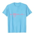 thumbnail image 4 of YHAJDS Short Sleeve Tops for Women Round Neck Print Tee with Day Casual Fashion Top, 4 of 4
