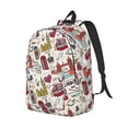 thumbnail image 4 of Geaub london landmark1 durable canvas backpack: stylish, lightweight, and spacious with adjustable straps, 4 of 7