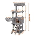 thumbnail image 1 of Domestic Delivery Multi-Level Cat Tree Tower Climb Furniture Scratching Post for Indoor House Pet Supplies Kitten Toy Cozy Condo ShopWise Round, 1 of 20