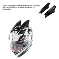 SPRING PARK 1Pair Motorcycle Helmet Horns Cool Adhesive ABS Stylish Motorcycle Helmet Horns