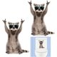 thumbnail image 1 of Pegatinas de gato 3D, 2 piezas, decoración de vestíbulo de baño con bonito gato, pegatinas de pared impermeables, extraíbles, póster de pared de animales para coche, 1 of 5