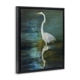thumbnail image 3 of Stupell Industries Rustic Lodge Nautical Bird Lake Reflection Black Floating Frame Canvas Art, 17 x 21, by Julia Purinton, 3 of 8
