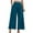 Blue, variant on ABATAB Womens Capri Palazzo Pants Dressy Casual Wide Leg Capri Pants Loose Fit Baggy Slacks Capris with Pockets