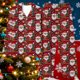 thumbnail image 3 of Puyaiuu Women 2 Piece Christmas Satin Pajama Set Cute Print Long Shirt Loose Shorts Matching Set Loungewear Gift, 3 of 5