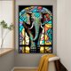 thumbnail image 1 of Cuadros Decorativos 5D bricolaje ronda completa taladro diamante pintura elefante Kit decoración del hogar (ZQ284) Wdftyju de costura negro 4 estilos, 1 of 7