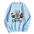 thumbnail image 2 of EQWLJWE Chandails en Molleton de Noël pour Femmes, Chandail-Over avec Imprimé Léopard Drôle, Col Rond, Manches Longues Raglan, Cadeaux, Chemise Tendance, Joyeux Noël, Chandails en Molleton Mignons pour Femmes, 2 of 3