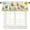 Children''s Dayhod6468, variant on Children''s Day Curtain Valance for Windows/Living Room/Kitchen/Bathroom/Farmhouse, Kid''s Cartoon Sun Flower Bee Leaves Short Rod Pocket Tier Curtain Window Treatment, 1 Panel 54x18
