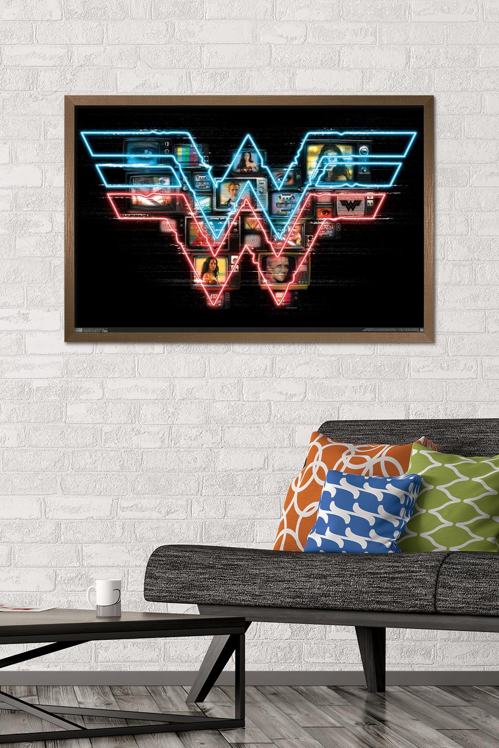 DC Comics Movie - Wonder Woman 1984 - Logo Wall Poster, 22.375" x 34", Framed