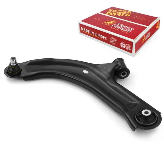 Metrix Premium Chassis Parts - Front Left Lower Control Arm w Ball Joint & Bushing Assembly Fits 07-18 Nissan Tiida (Mexico), 07-11 Versa, 12 Versa, 09-14 Cube, Replacement RK620567, Made in Europe