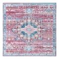 thumbnail image 3 of Unique Loom Renaissance Collection Area Rug - Roma (10' 6" Square Antique Pink/Blue), 3 of 7