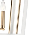 thumbnail image 6 of 52619CPZWH Kichler Lighting Delvin - 4 Light Pendant In Traditional Style-24 Inches Tall and 16 Inches Wide-Champagne Bronze/White Finish, 6 of 8