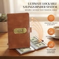 thumbnail image 4 of Lockable Savings Notebook 100 Page Envelope Challenge Book Money Saving Binder Compact Fun to Reach Your Savings Goals Personal Organizer, 4 of 6