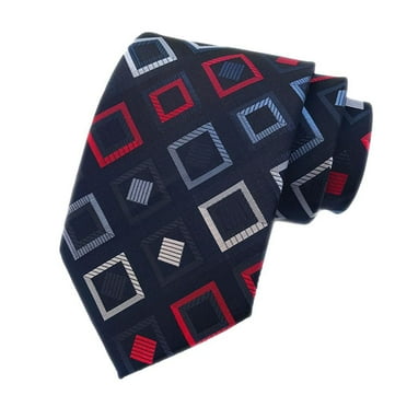 Silk Wedding Jacquard Woven Men Classic Man's Tie Necktie Plaid Print Men's Wedding Ties Men Accessories hc