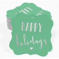 thumbnail image 2 of Inkdotpot Pack Of 50 Real Silver Foil Bracket Shape Paper Tags Happy Holiday Favor Hang Tags, 2 of 6