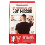 SELF-CUT System 4.0 Portable Mini Travel Three Way Mirror for Perfect Self Grooming & Hair Cuts