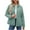 Mint Green, variant on ZQUUVOU Fall Winter Quilted Jacket for Women Oversized Collar Button Down Coat Casual Lightweight Long Sleeve Jacket Navy
