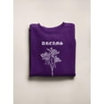 thumbnail image 3 of Deams Come True Peonies Sweatshirt Women -Image by Shutterstock, Female XX-Large, 3 of 4