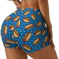 thumbnail image 1 of Fotbe Hot Dog 1 Shorts Sin Costuras – Shorts Deportivos de Cintura Alta para Mujer, Elásticos para Gimnasio, Yoga, Running o Ciclismo-XX-Large, 1 of 8