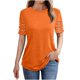 thumbnail image 1 of Tops de Cuello Alto para las Mujeres Amante Impreso Camiseta Cuello Redondo Manga Corta, Poliéster Spandex, 1 of 4