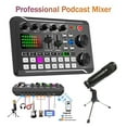 thumbnail image 2 of Multifunctional Tuning Sound Card Microphone Mixer Kit Audio Recording Mixer Audio Mixing Console Amplifier for Phone PC, 2 of 7