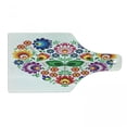thumbnail image 1 of Polish Folk Art Cutting Board, Folkloric Slav Motif Graphic Shape as Heart with Colorful Spring Flowers, Decorative Tempered Glass Cutting and Serving Board, in 3 Sizes, by Ambesonne, 1 of 2