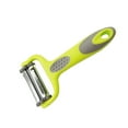 thumbnail image 3 of Stainless Steel Potato Peeler - 3-Blade Multi-Function Fruit & Vegetable Peeler with Julienne Slicer, Serrated & Straight Blades, Non-Slip Ergonomic Handle, 15cm Kitchen Gadget, 3 of 9