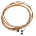 thumbnail image 1 of Acoustic Guitar Strings Set Assorted Color Metal 6Pcs, 1 of 8