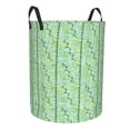 thumbnail image 3 of YFYANG Waterproof Laundry Hamper, Green Abstract Geometry Laundry Basket Oxford Fabric with Handle Foldable, M, 3 of 8