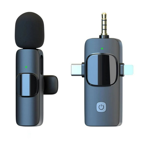 TNOBHG Mini Microphone Sure Here's A Product Title for Listing Rechargeable Wireless Microphone with Receiver for Video Recording Live Performance for Clear