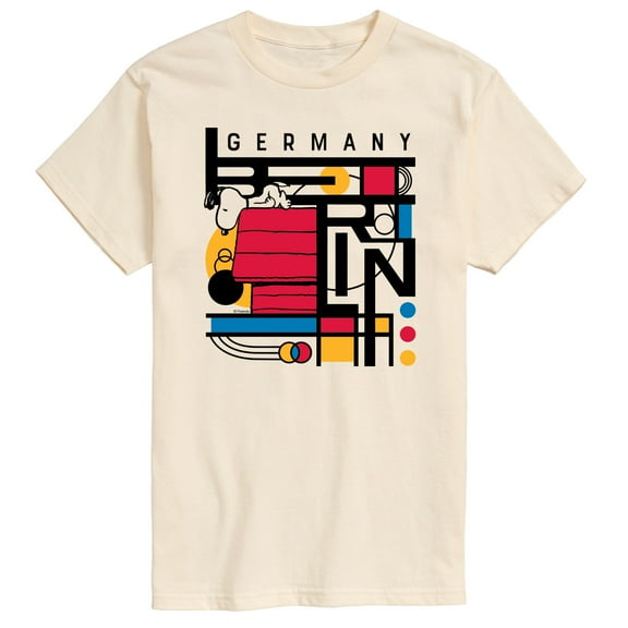 Peanuts - Snoopy Berlin Bauhaus - Men's Short Sleeve Graphic T-Shirt
