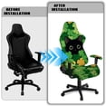 thumbnail image 5 of Jiueut Cat Shamrock Print Gaming Chair Cover with Armrest Cover, Dustproof Removable Computer Reclining Chair Slipcover Non Slip Desk Chair Seat Protector Saint Patrick's Day Decor, 5 of 7