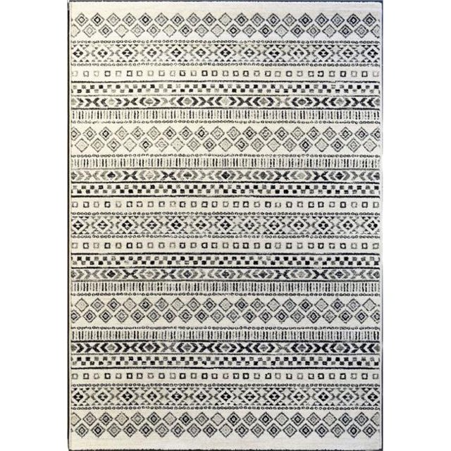 Dynamic Rugs IN69329826238 5 ft. 3 in. x 7 ft. 7 in. Infinity 32982 Rectangle Modern Area Rug - 6238 Ivory & Grey