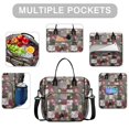 thumbnail image 2 of Pioneer Flower Floral Print Pattern Womens Lunch Box for Work,Insulated Large Lunch Bag,Leakproof Adult Lunch Bag for Work,Beach,Travel,Picnic,Camping, 2 of 6