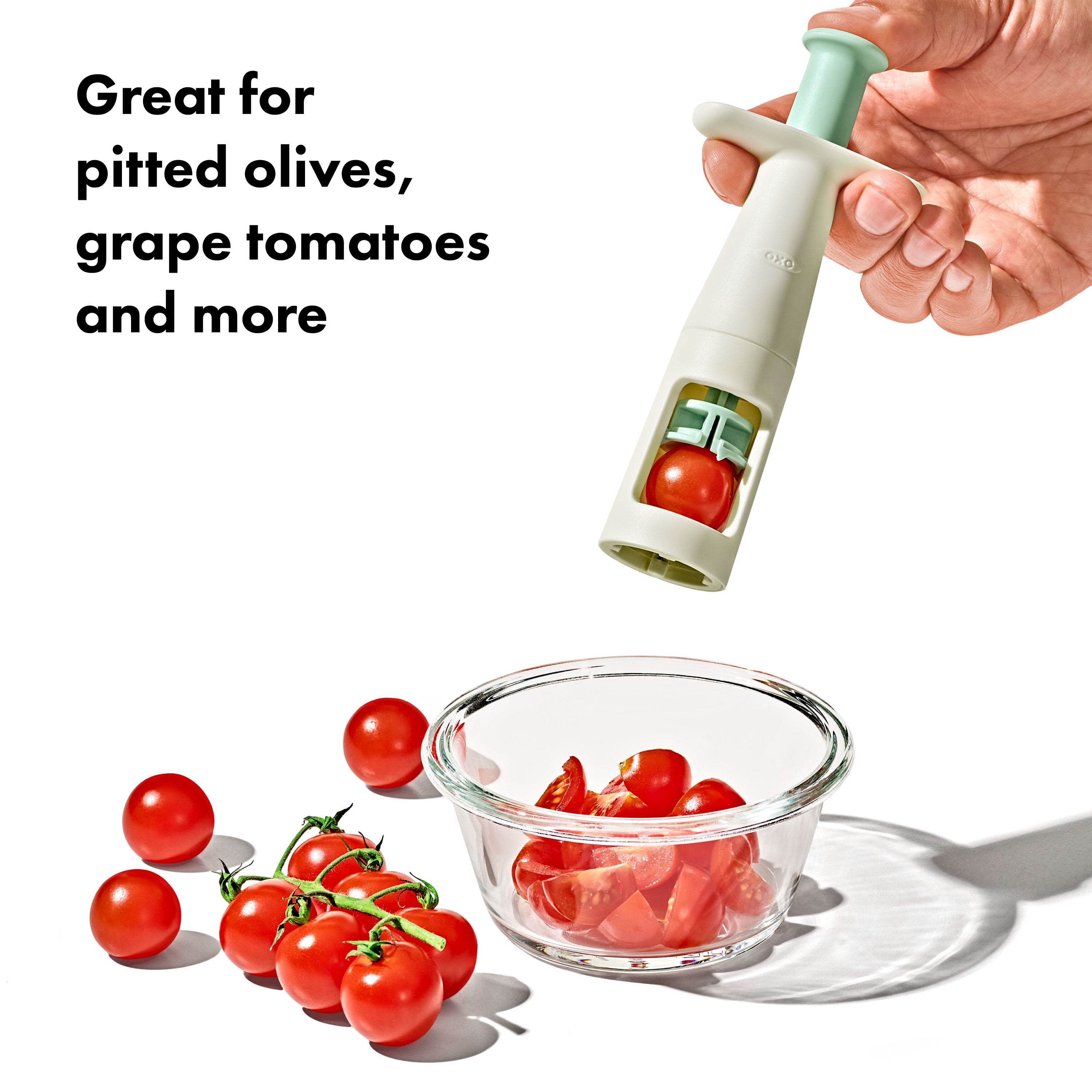 OXO Tot Grape Cutter Slicer, Opal