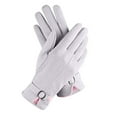thumbnail image 2 of Hot6sl Ofertas y Liquidaciones Guantees And Infernos Terciopelo Grueso Boca de Lana Al Aire Libre Conducción Deportes Pantalla Guantes de Terciopelo Alemanes Mujeres, 2 of 6